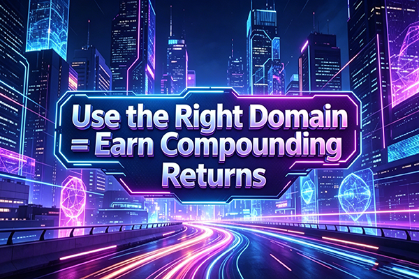 One-time investment, lifetime returns! A good domain name is a company's