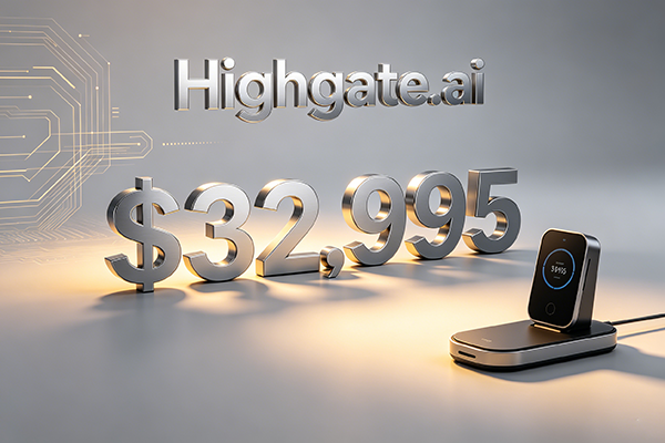 Highgate.ai以$32,995 易主，高端科技与品牌价值双凸显
