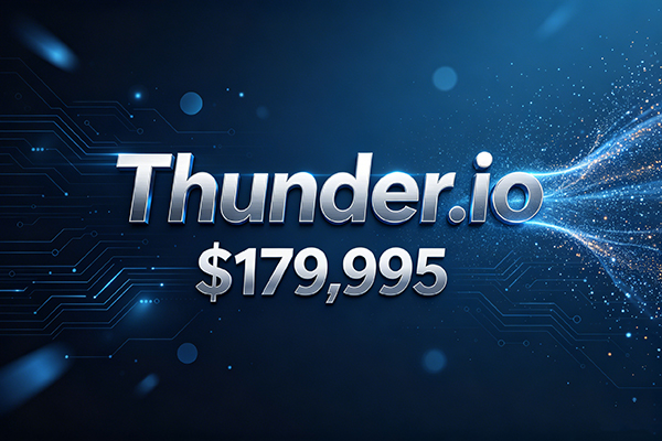 Thunder.io sold for a high price of $179,995, a more than 200-fold increase in 10 years!