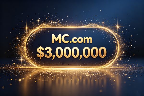 Breaking news: MC.com sold for approximately $3 million, further validating the value of two-letter .com domains.