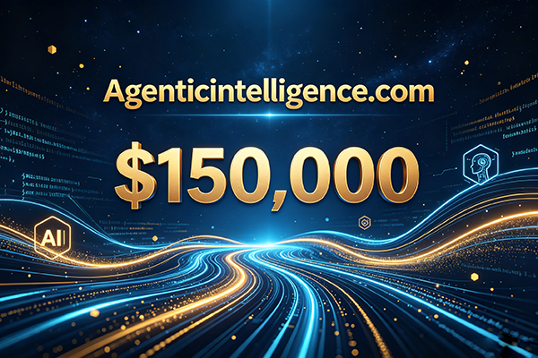 AgenticIntelligence.com sold for a whopping $150,000 in full, setting a new record for AI-powered domain names.