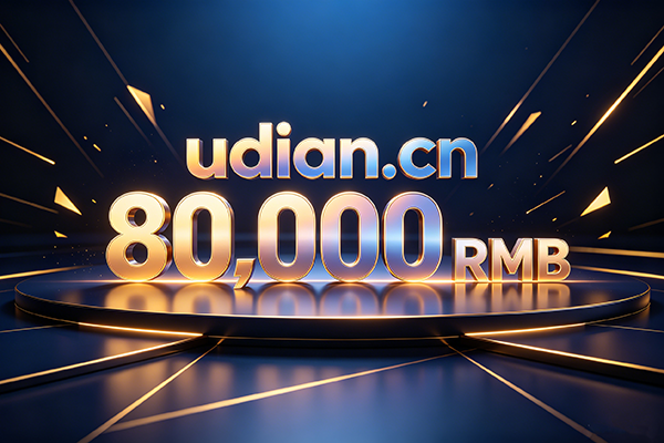 优质双拼域名udian.cn以8万元成交,.cn域名价值稳步回升