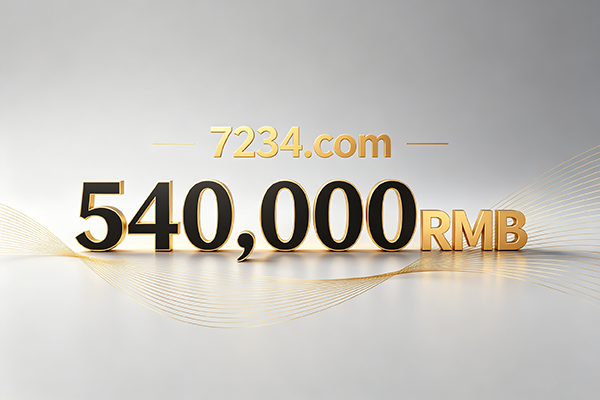 7234.com以54万元结拍！四位顺子域名再创新高，数字.com资产价值持续回归