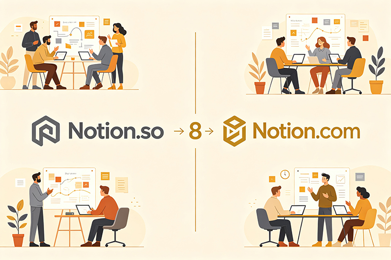 Notion, with 400 million in funding, 600 million in ARR, and a valuation of 10 billion, has been chasing a domain name for 8 years—how do you calculate this?