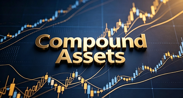 Why is a premium domain name considered a company's best compounding asset?