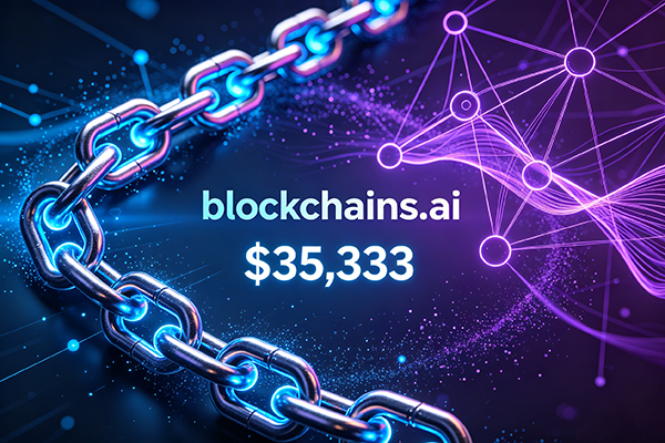 Sold for $35,333! blockchains.ai: A premium domain spanning the AI ​​and blockchain sectors changes hands.