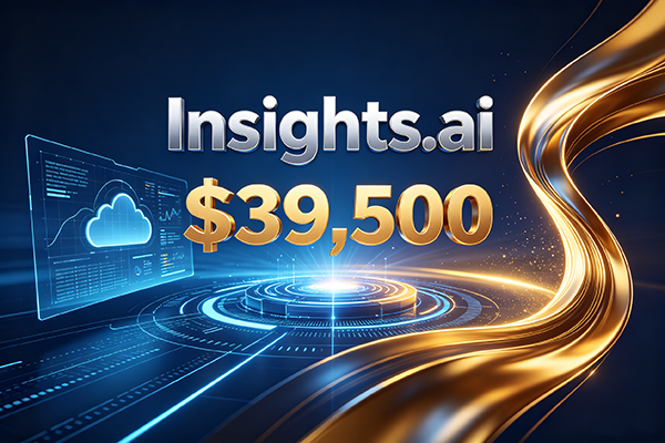 Insights.ai sold for $39,500; AI domain names related to industry insights continue to heat up.