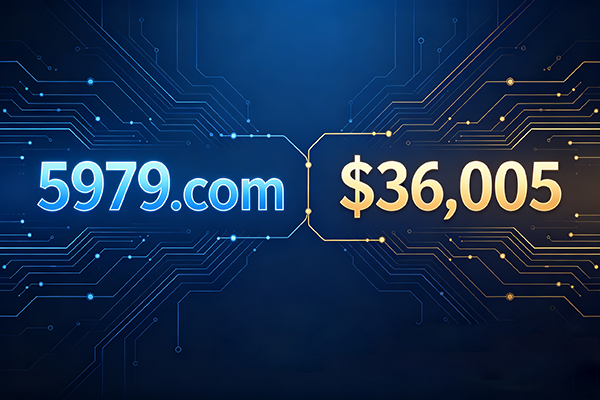 5979.com sold for $36,005; the auspicious number combination is suitable for diverse business sectors.