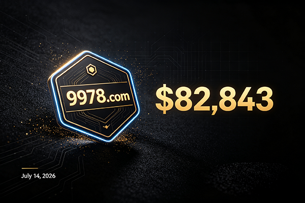 9978.com was sold for $82,843! Premium Four-Digital.com continues to gain market recognition.