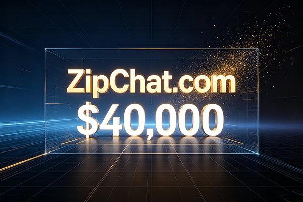 Buying zipchat.com for $40,000 but not building a website?