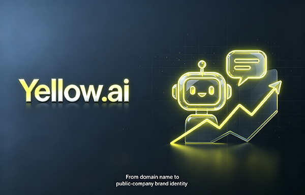 SPAC valued at $550 million | Yellow.ai confirms: .ai domains can carry the brand of listed companies.