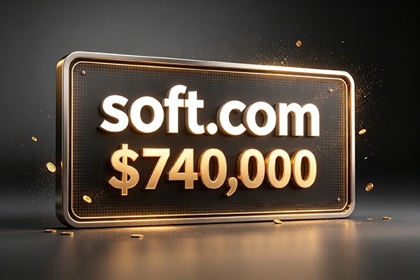 Soft.com completes $740,000 deal: The classic generic .com still possesses core value.
