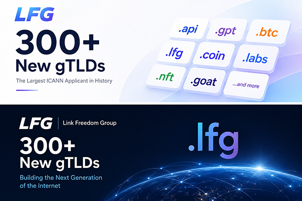 LFG一口气布局300+新gTLD：按300个申请计算，费用已达6810万美元