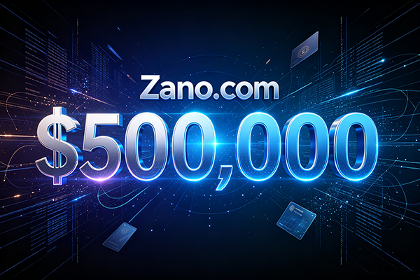 Zano.com以50万美元成交：四字母品牌型.com再现高价交易