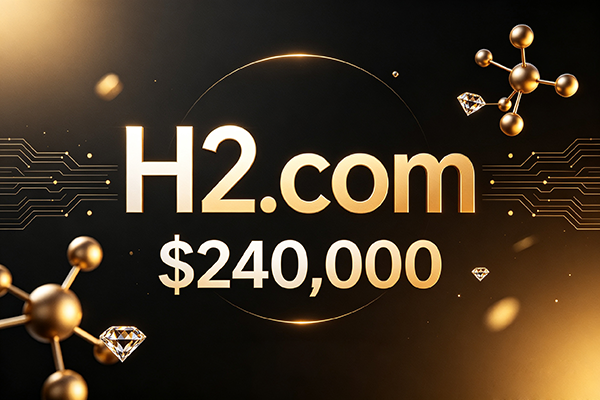H2.com以24万美元完成交易：符号型短域名的多元商业价值再受市场认可