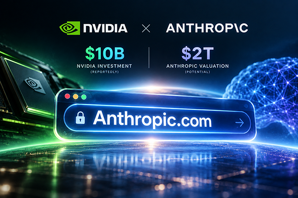 Nvidia May Invest $10 Billion in Anthropic: As AI Companies Race Toward a $2 Trillion Valuation, the Value of Anthropic.com Shifts Too
