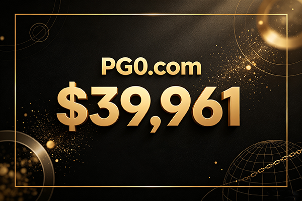 PG0.com sells for nearly $40,000; short domain name once again demonstrates brand resilience.