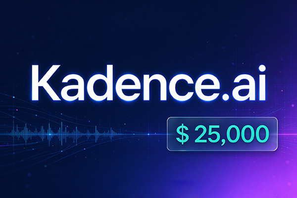 Kadence.ai sold for $25,000, marking another real-world transaction for a rhythm-themed AI brand domain.