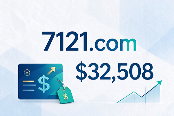 7121.com Sells for $32,508: 4-Digit Domain Names Continue to Prove Their Value for Brands and Diverse Industries