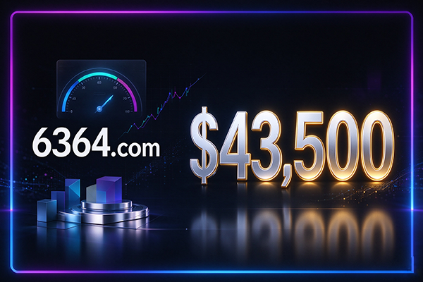 6364.com sold for $43,500, further validating the market value of short numeric domain names and their versatility across various industries.