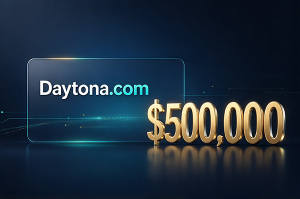 Daytona.com Acquired for $500,000! AI Unicorn Highlights the Value of Premium Domain Names