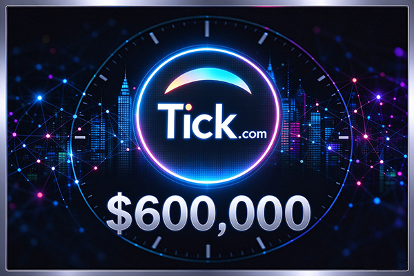 Tick.com以60万美元成交：一个单词域名，如何跨越多个商业赛道？