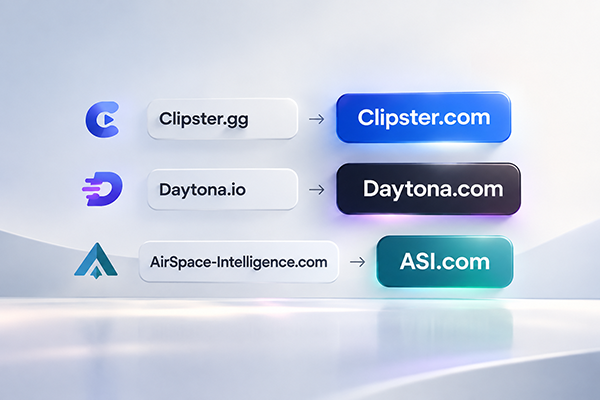 From Clipster.com to ASI.com: Why Did Three Companies Choose to Upgrade Their .com Domains?