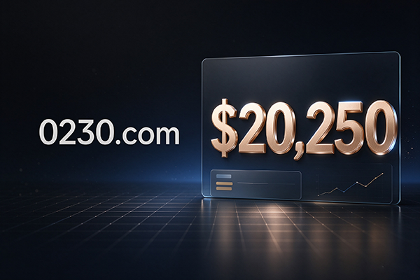 0230.com Sells for $20,250: Numeric Domain Names Continue to Gain Market Favor for Practical Use Cases
