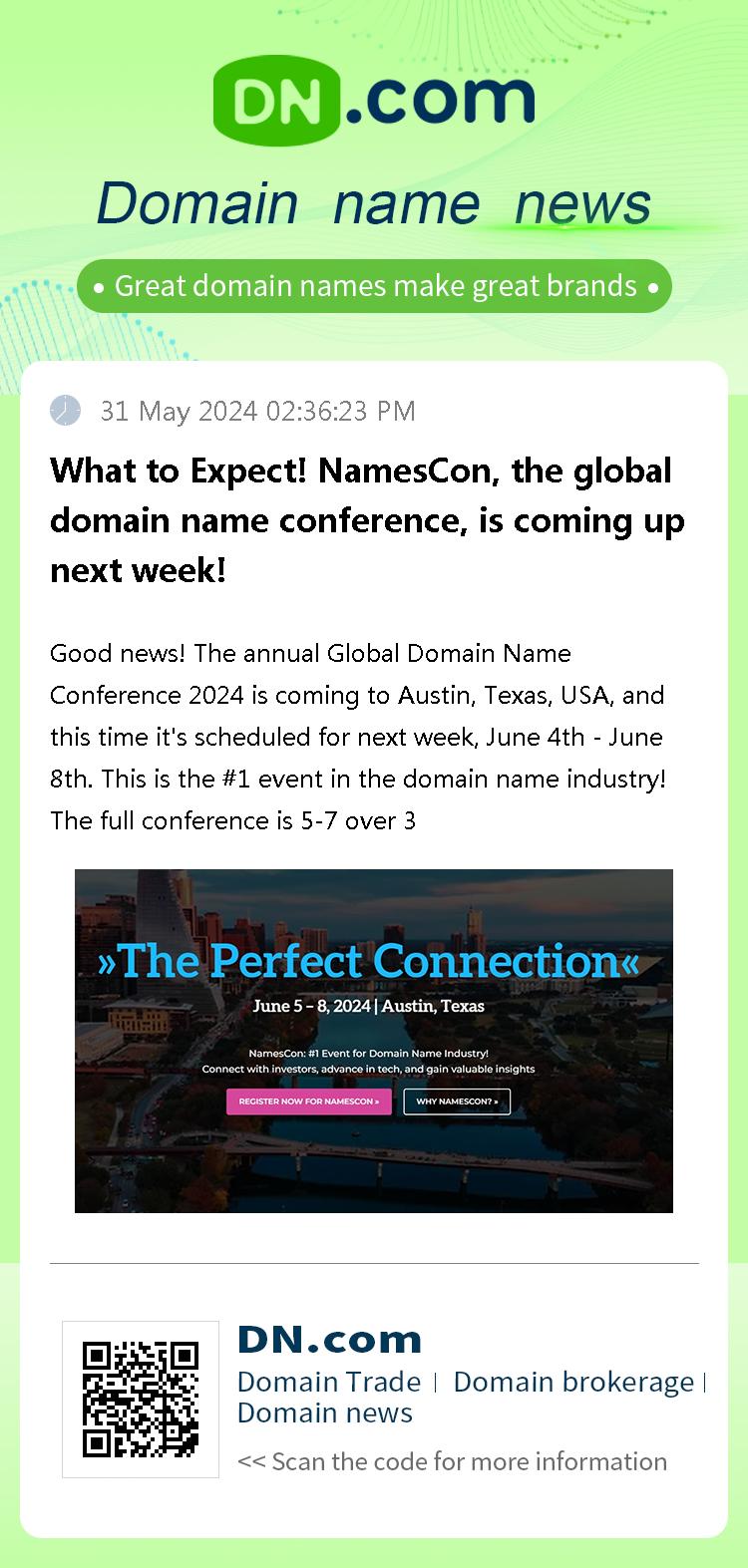 What to Expect! NamesCon, the global domain name conference, is coming up next week!