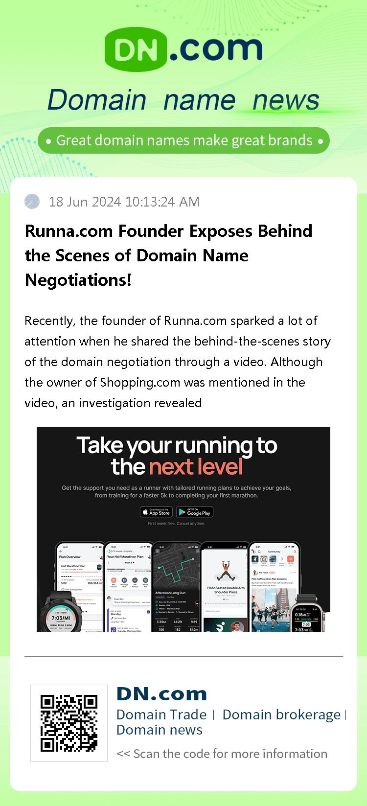 Runna.com Founder Exposes Behind the Scenes of Domain Name Negotiations!