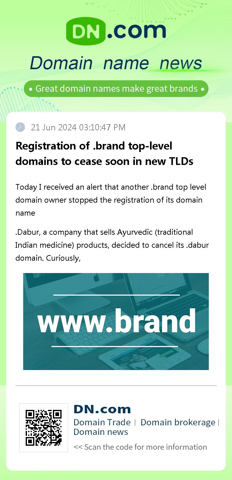 Registration of .brand top-level domains to cease soon in new TLDs