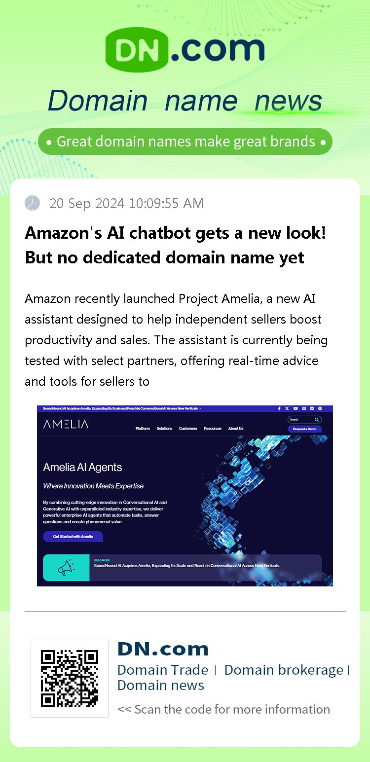 Amazon's AI chatbot gets a new look! But no dedicated domain name yet