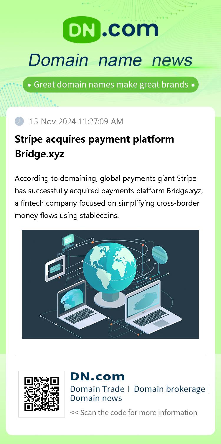 Stripe acquires payment platform Bridge.xyz