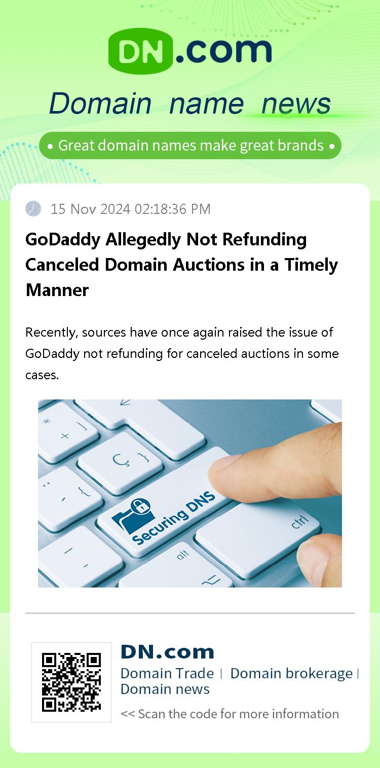 GoDaddy Allegedly Not Refunding Canceled Domain Auctions in a Timely Manner