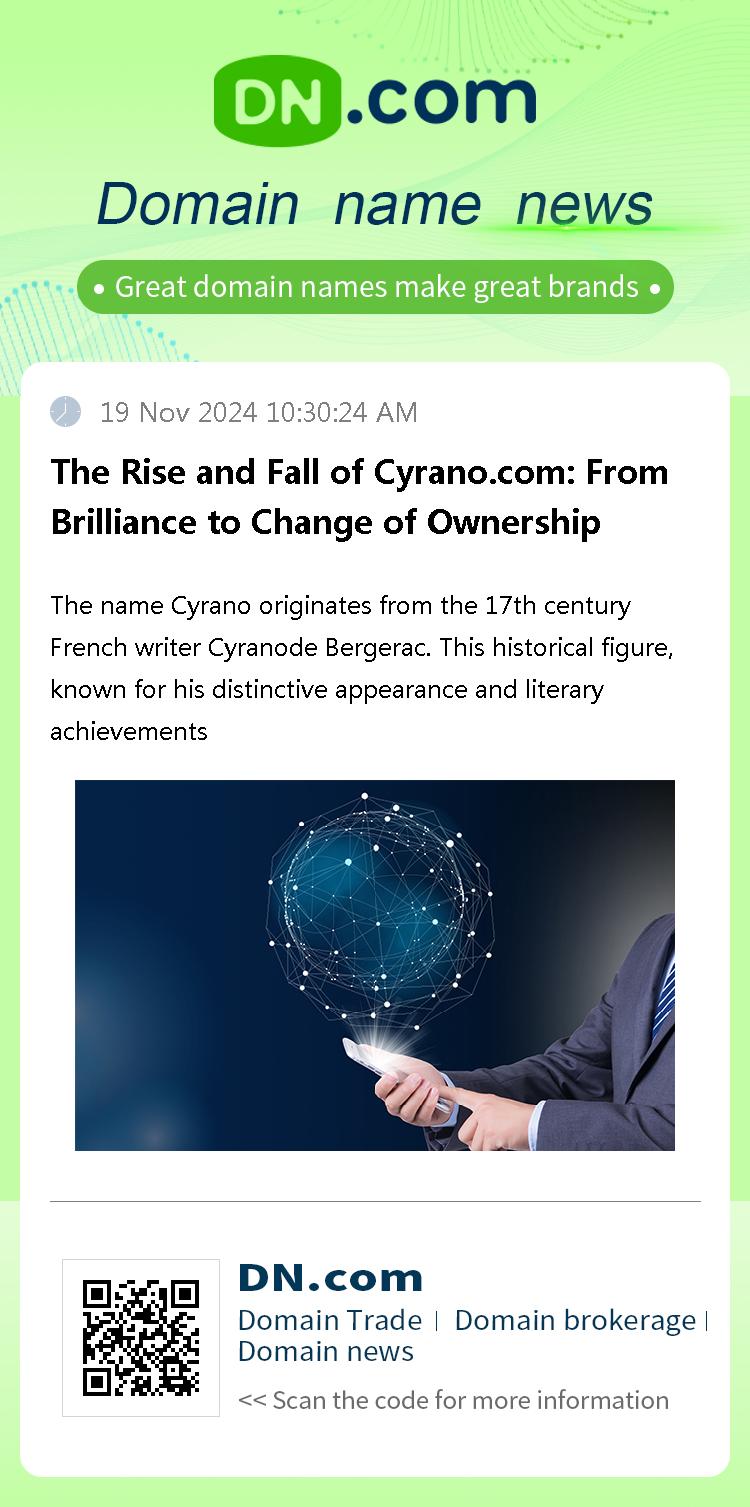 The Rise and Fall of Cyrano.com: From Brilliance to Change of Ownership