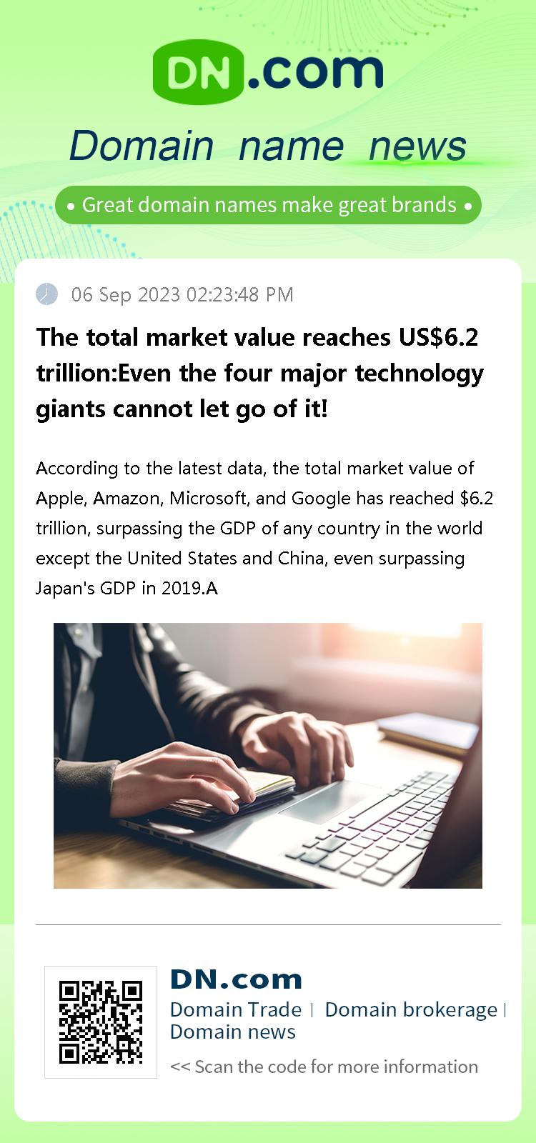 The total market value reaches US$6.2 trillion:Even the four major technology giants cannot let go of it!