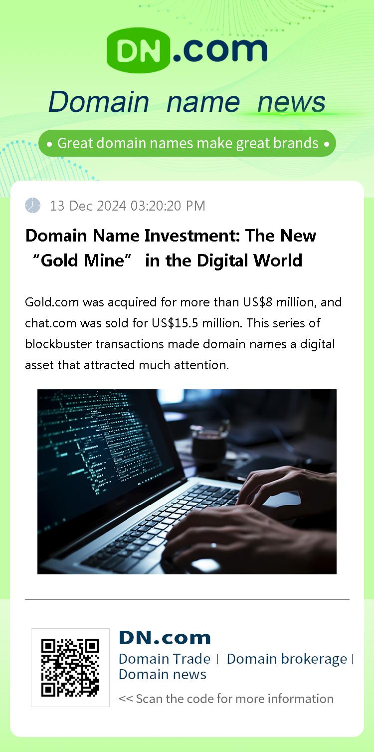 Domain Name Investment: The New “Gold Mine” in the Digital World