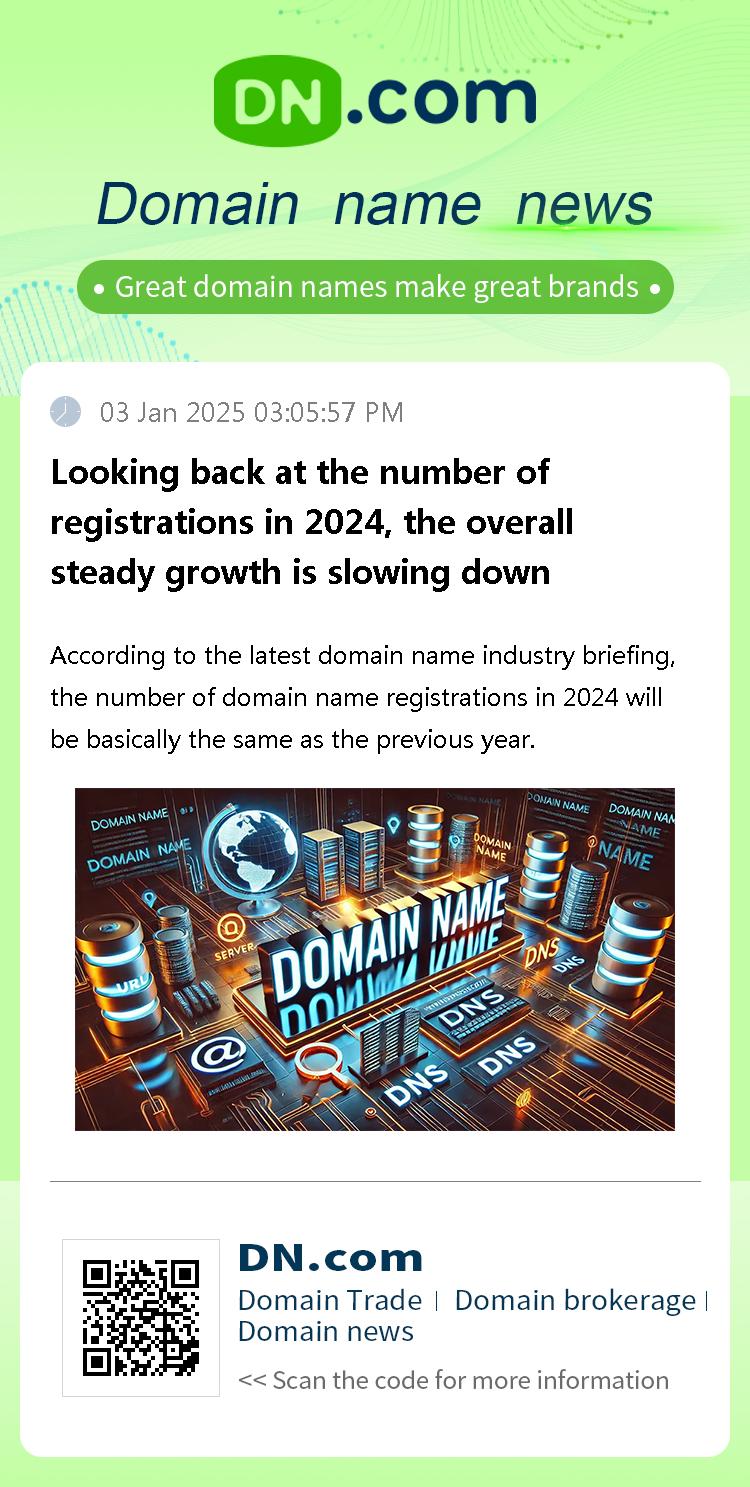 Looking back at the number of registrations in 2024, the overall steady growth is slowing down