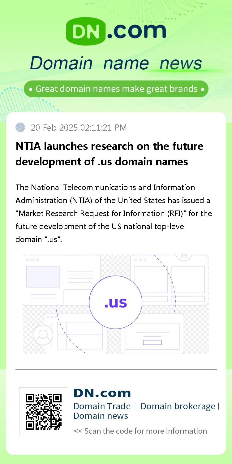 NTIA launches research on the future development of .us domain names