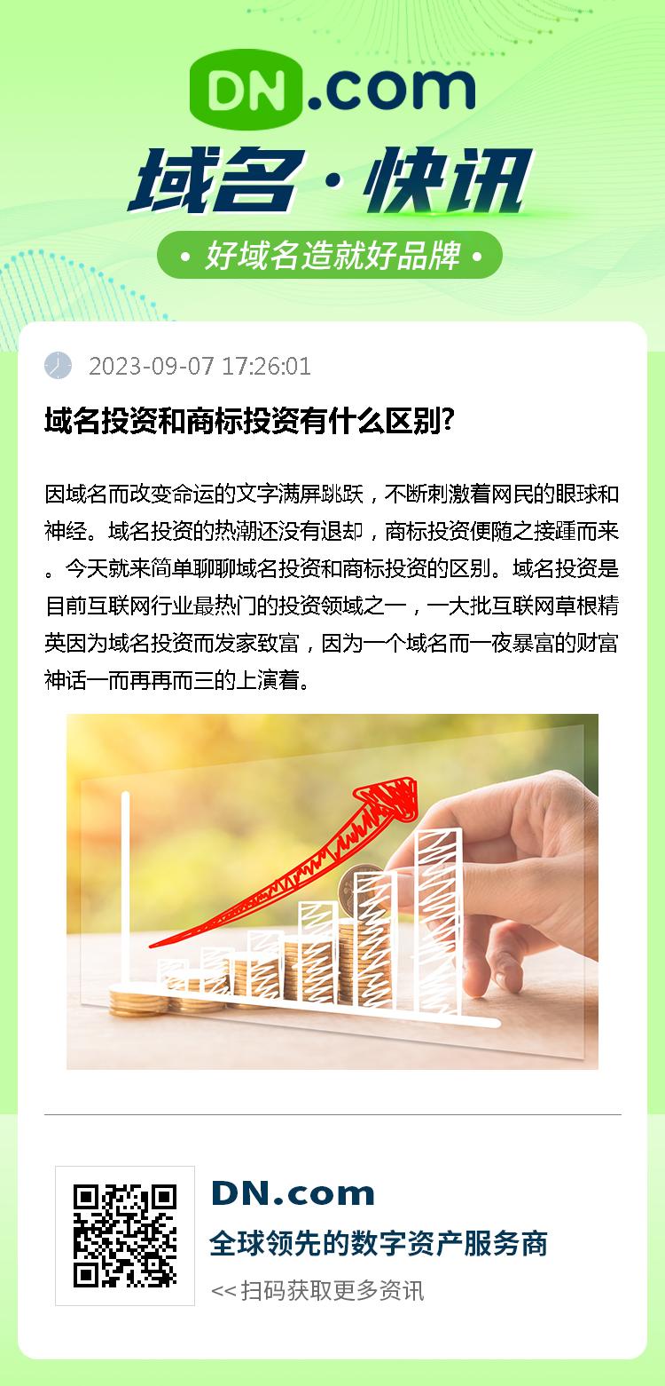 域名投资和商标投资有什么区别?