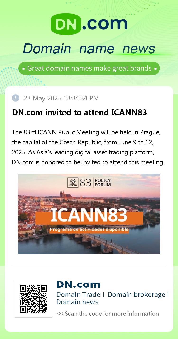 DN.com invited to attend ICANN83