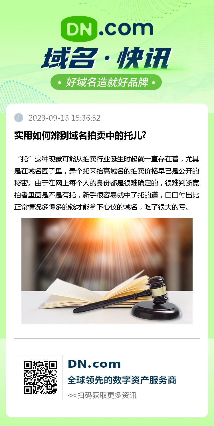 实用如何辨别域名拍卖中的托儿?