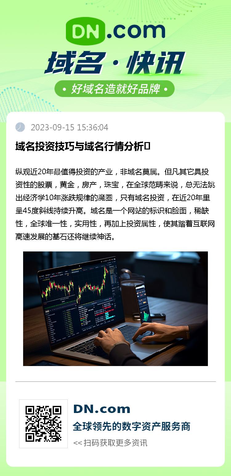 域名投资技巧与域名行情分析​