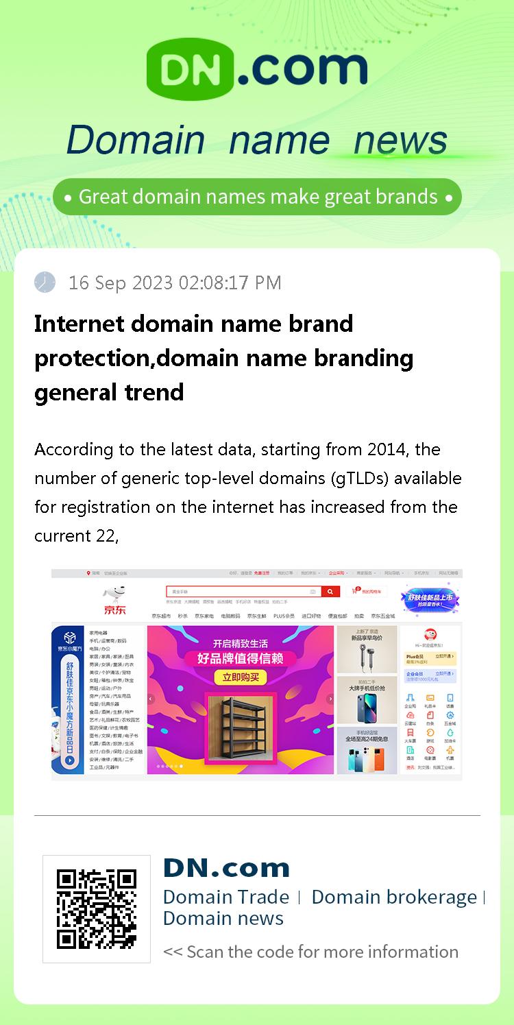 Internet domain name brand protection,domain name branding general trend