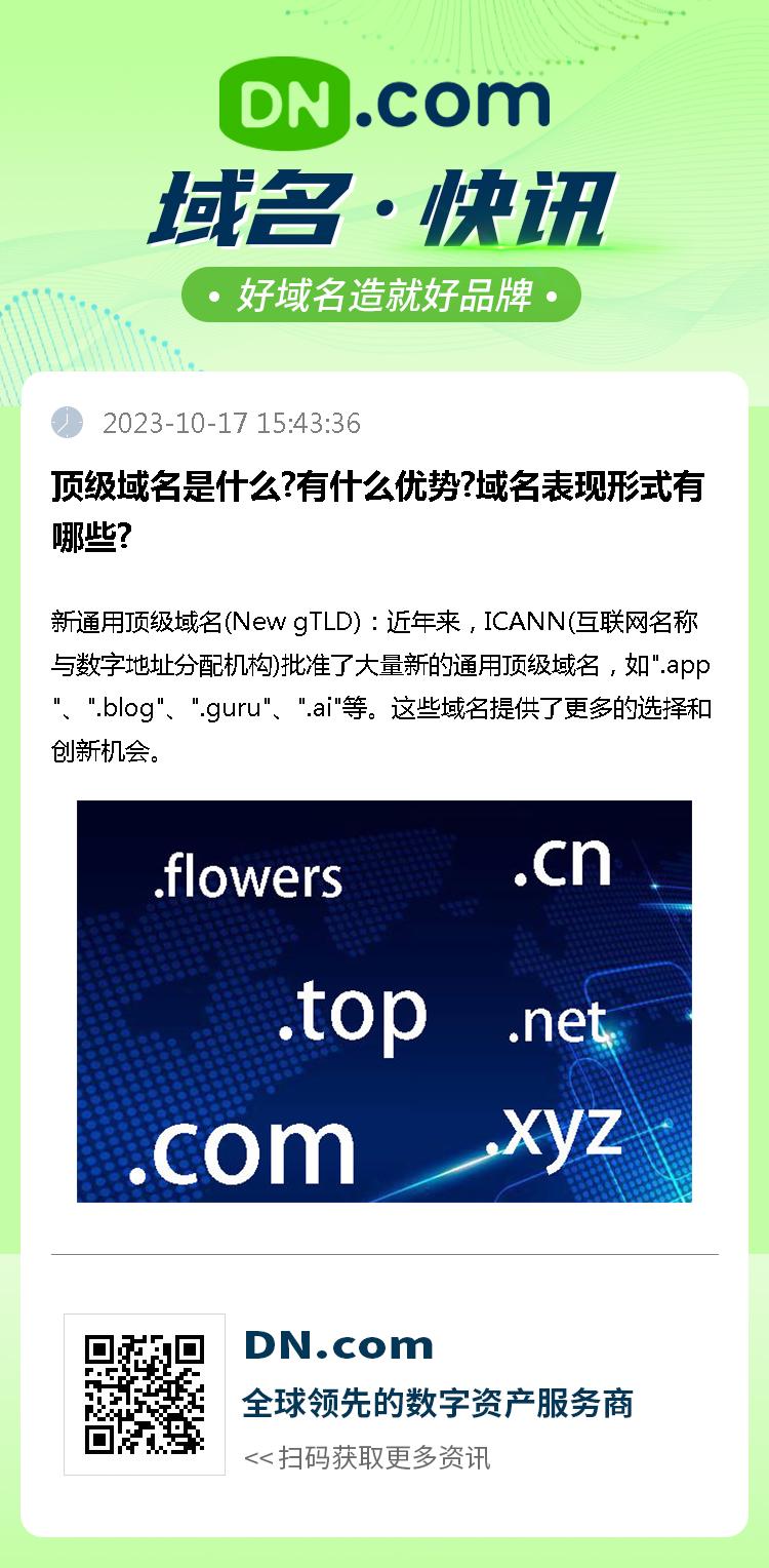 顶级域名是什么?有什么优势?域名表现形式有哪些?