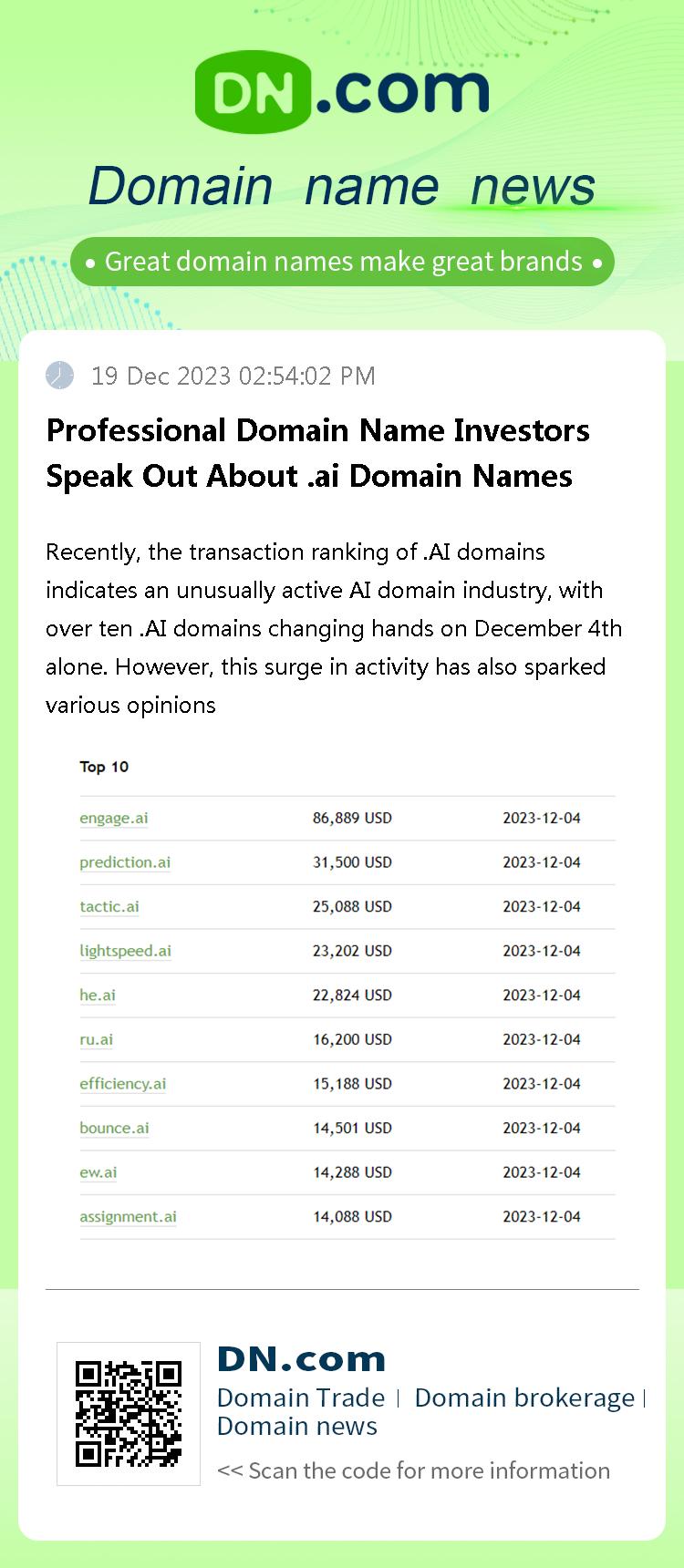 Professional Domain Name Investors Speak Out About .ai Domain Names