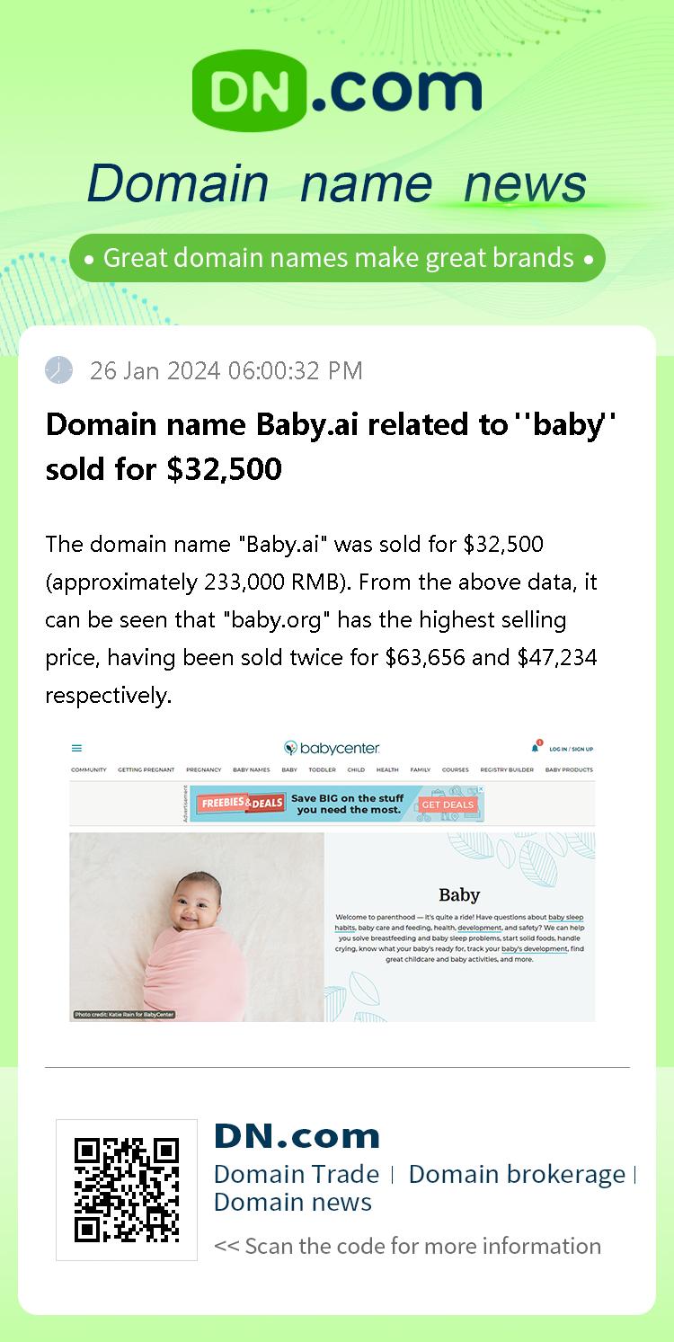 Domain name Baby.ai related to 