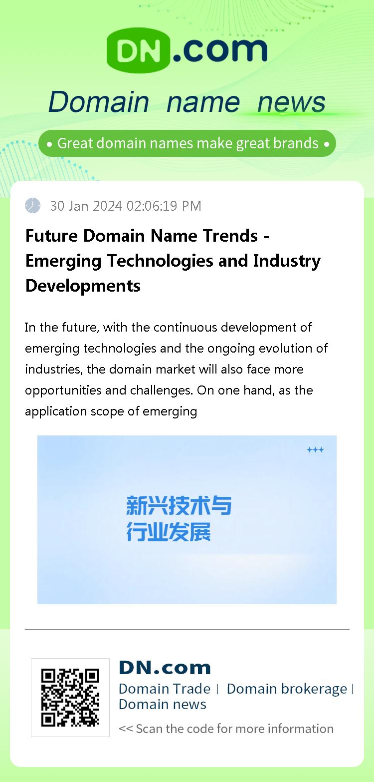 Future Domain Name Trends - Emerging Technologies and Industry Developments