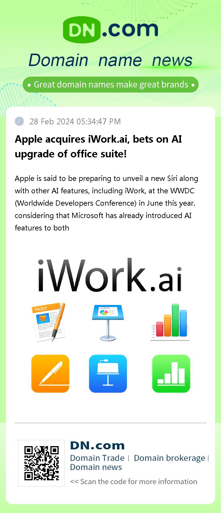 Apple acquires iWork.ai, bets on AI upgrade of office suite!