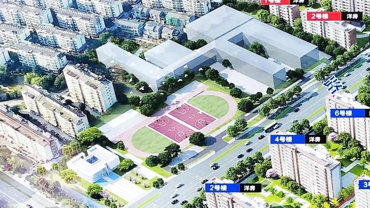 翠岗中学校园平面图图片